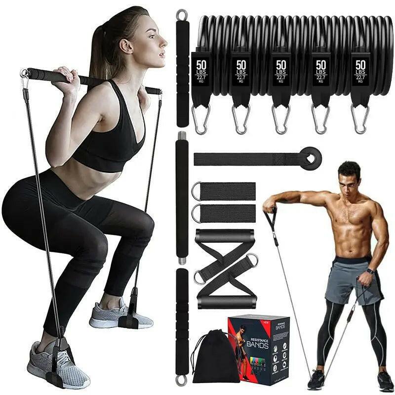 11Pcs Resistance Bands Set - AllOnMarket